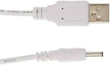 Kingfisher Technology - 90cm White USB Charger Charging Power Cable Lead Adaptor (22AWG) Compatible with Foreo Luna/Luna 2 Facial Cleansing Brush
