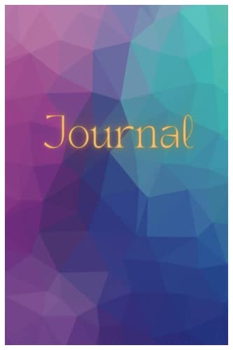 Journal d'écriture multicolore géométrique, carnet de notes élégant aux finitions soignées