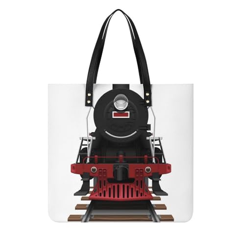 Sac à bandoulière train noir femmes haute résistance, tote bag chic de voyage