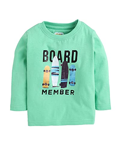 Image of MINITATU Baby-Boy's Animal Print Regular Fit T-Shirt