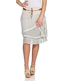 Ob zu bequemen Ballerinas oder sommerlichen Sandalen - der A-Linien-Rock im Wickelook Design ist immer ein Highlight.