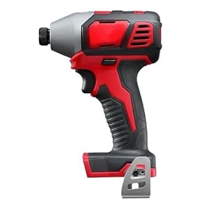 EMBER & VALOR 2656-20 fist for Milwaukee M18 18V 1/4 Inch Lithium Ion Hex Impact Driver with 1,500 Inch Pounds of Torque and LED Lighting Array (Battery Not Included, Power Tool Only), Red