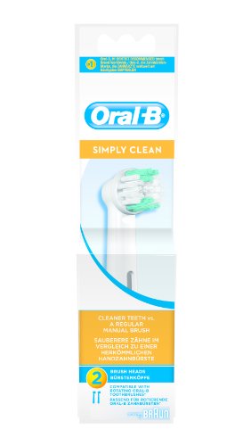 2 x brossettes Oral B Simply Clean