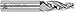 Conical Tool Company F-605 6.0? HSS Tapered End Mill - 3 Flute x 3/8
