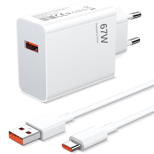 67W USB C Ladegerät Ladekabel für Xiaomi 15, 14, 13T Lite, 12 12T, Redmi Note 14Pro 14Pro+ 5G, 13 Pro 13Pro+, 12 12Pro, ...