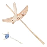 BENECREAT Kit Fuso A Goccia In Legno, Ruota per Filare, Filatrice per Principianti e Avanzati, Filatura A Mano, Filatura Del Roving In Filato, Albero Da 305mm