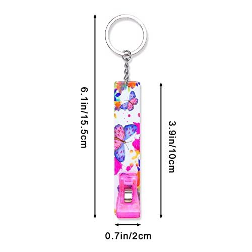 Image of 3PCS Butterfly Card Grabber for Long Nails 2026, Cute Credit Card Puller Bank ATM Keychain Women with Plastic Clip