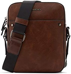 ALDO mens Poani Crossbody Bag, Dark Brown