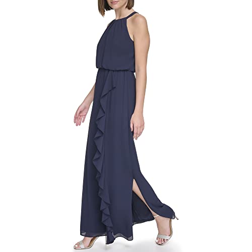 Jessica Howard Women's Halter Chiffon Maxi Gown – Special Occasion Dress2