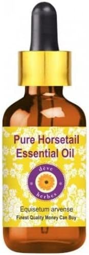 Deve Herbes Pure Horsetail Oil (Equisetum arvense) with Glass Dropper Cold Pressed Pale Yellow 5ml (0.16 oz) with Glass Dropper