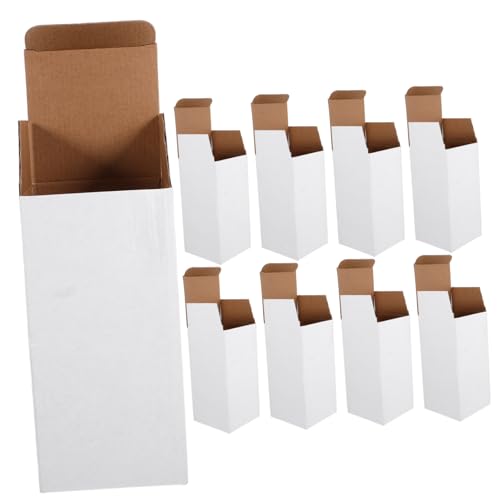 HOODANCOS 10 piezas Caja de Cartón Corrugado Multiusos para Embalaje y Envíos Resistente Múltiples Rejillas de Unidades para Almacenamiento Mudanzas y Transporte Seguro de Botellas y