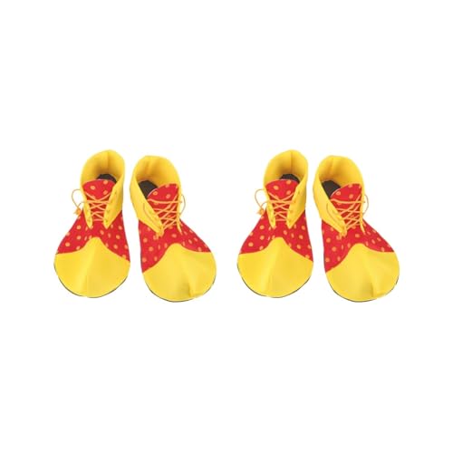 Vuxna clownskor julfest dekorationer klä upp regnbågar skor, stil 2, 2 set med stil 1, Style 1