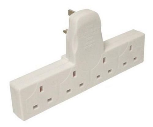 2x 4 Way Multi-Socket Adaptor