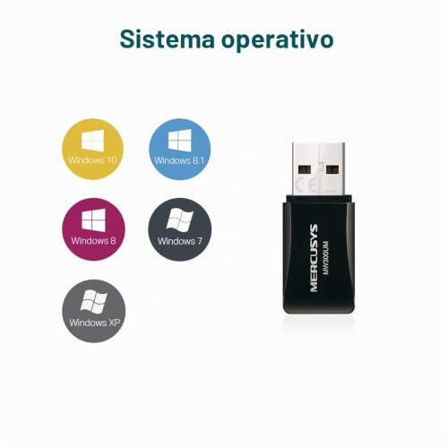 MW300UM MERCUSYS adaptador WiFi USB soluciona cortes de red en MB110-4G negro 3