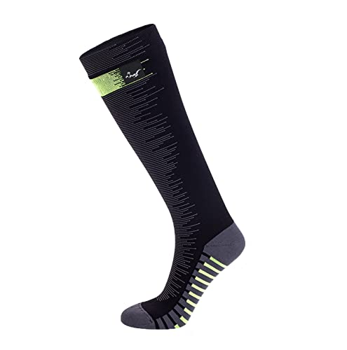 OTTERSHELL Calcetines impermeables para mujer y hombre. Adecuado para actividades al aire libre como correr, andar en bicicleta, caminar por la montaña y hacer senderismo. (M, Negro -Long)