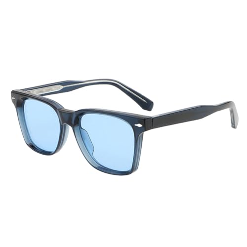 Lunettes de soleil en acétate MUTYNE carrées gris vert avec verres de protection UV400 luxe