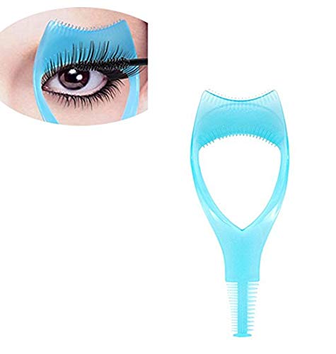 Miniatura 2 de Ericotry 3 piezas de plástico 3 en 1 herramienta de maquillaje, herramienta de pestañas superior e inferior, guía aplicadora de pestañas con ayuda