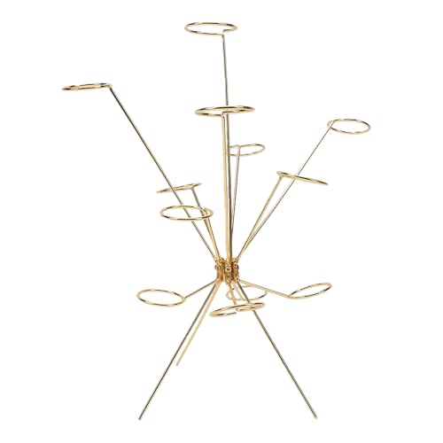Aqur2020 Exploded Fruit Bowl 360 Degree Floating Style Aluminum Alloy Fruit Display Rack Large Capacity for Kitchen Dining Table Counter (Gold)