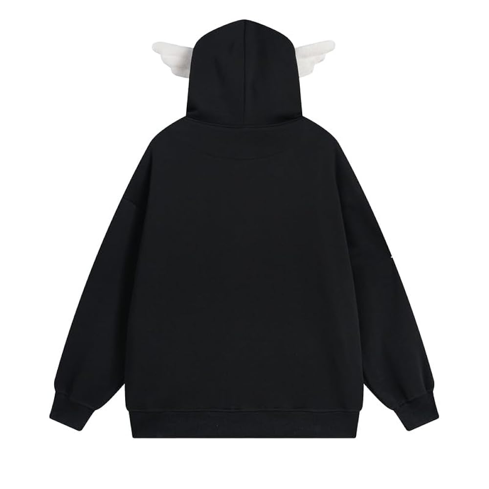 Amazon.com: Women's Kawaii Zip Up Hoodie Cute Star Print
