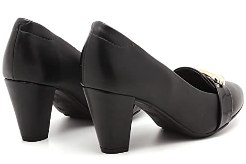 Scarpin Modare Salto Médio Metal Feminino 7305444