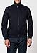 Merc of London Harrington Chaqueta, Azul (Navy), Medium para Hombre