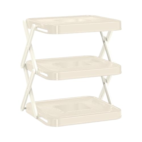 Soporte de cocina para bandejas de tres estantes organizadores