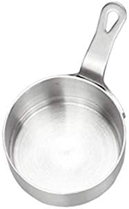 ZYZZ 12cm Non-stick Frying Pans Stainless Steel Egg Pancake Pan silver Multifunction Egg dumplings breakfast cooking Omelette Pan (Sheet Size : S)