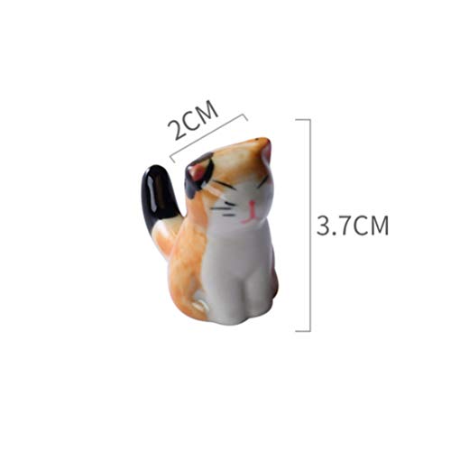 Cabilock 3 Pcs Bonito Gato Resto Pauzinho Pauzinhos Resto Estande Cremalheira Titular Pauzinho de Ce