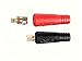 TIG Welding Cable Panel Connector Plug & Socket Set DKJ10-25 & EDKL10-25 200Amp with Black and Red Color Dinse-Style Quick Fitting 4pcs