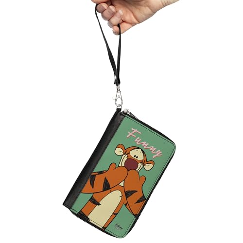 Buckle-Down Women's PU Zip Around Wallet Rectangle-Winnie The Pooh, 7.5"x4.5"2
