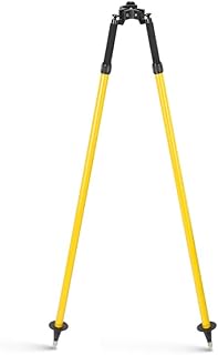 Surveying Bipod Aluminum Stand with Telescopic Struts - Adjustable Height, 5.9FT/1.8M Extended Length - with Carry Bag and Inner Box - DMITER