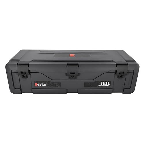 SRX-110 Overlanding Cargo Case – 110L Waterproof Storage Box for Camping, Off-Road & Truck Bed Gear – Heavy-Duty Lockable Storage with Gas Strut Lid, Stackable Design & Interior Organizer Tray (Black) - Thumbnail 4