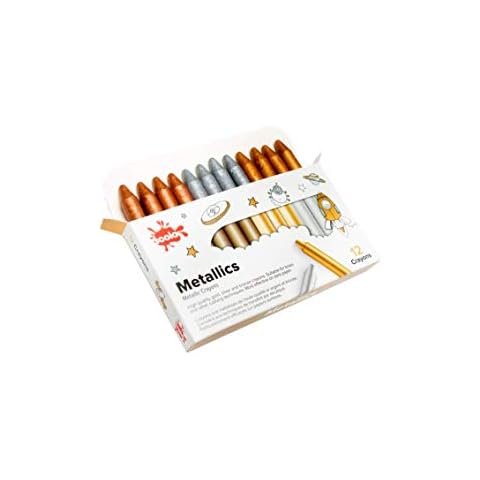 Scola VX12M/GSB METALLIC CRAYONS BOX OF 12 - (67mm x 11mm) Cover