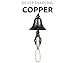 Upstreet Dinner Bell for Outside or Inside Made of Red Copper Hanging Bell, Cast Iron Outdoor Bell to Wall Mounted Surfaces for Church, Home, and School Bell (Silver,4)