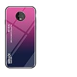 [9H Tempered Glass Back]:it's unique gradual design endows it showing different beauty on different Phone colors,A wonderful visual experience displayed with this gorgeous Motorola Moto G6 Plus/G6+ glass Funda.