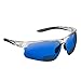Produktbild voltX 'Constructor ULTIMATE' Bifokale Schutzbrille mit Lesehilfe (transparenter Rahmen, blau verspiegelte Gläser +2,0 Dioptrien)  Bifokale Rad-/Sportbrille PREMIUM  UV400