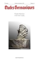 Etudes Germaniques N4-2023: Etudes Litteraires Xviie-Xxie Siecle (German Edition) 2252047097 Book Cover