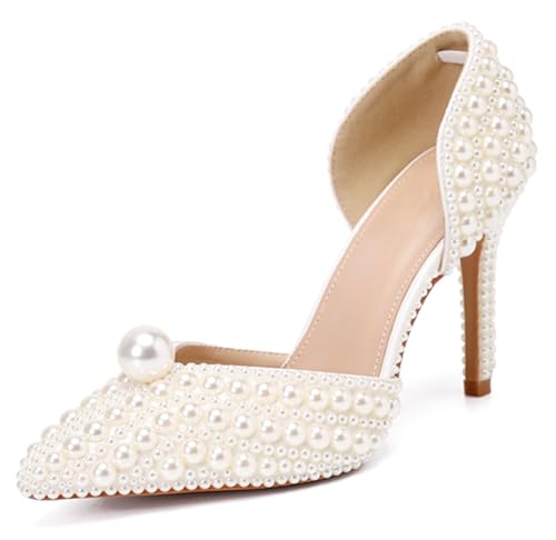 Minishion Womens Slip On Shoes for Wedding Sexy Elegant Evening Prom Pumps - Main Image