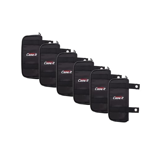 Image of Case it Pencil Case | 6-Pack | PLP-150-CLR Black
