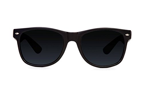 Classic Horn-rimmed Blues Brothers Style Sunglasses - Black2