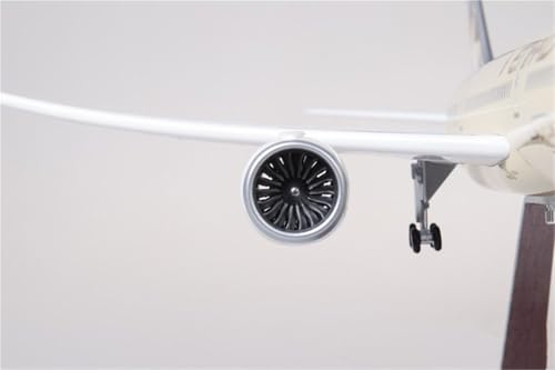 Modelo de avión a escala Etihad 787 de 43cm con luces para evitar maquetas sin realismo 7