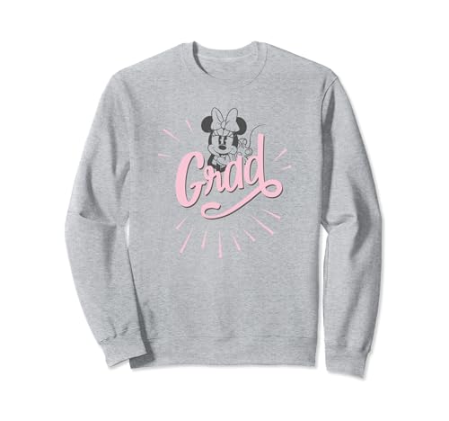 Sweatshirt Disney Minnie Mouse rose à col rond pour femme