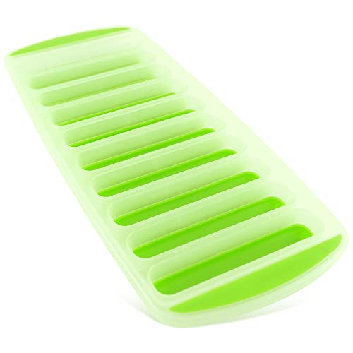 Meadow Lane Ice Stick/Cube Tray, Green 1-Tray (1-Pack, Green), Narrow And Long For Sports Bottles #TOP1