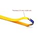 DZS Elec 12pcs Folding Yellow Flat Elastic Band 0.75mm Thickness Replacement Flat Rubber Bands for Slingshot Catapult