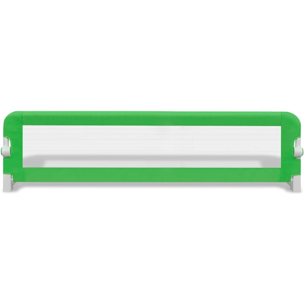 Kleinkind Sicherheit Bettgitter 150x42 cm Grün klappbar atmungsaktiv, Bettschutzgitter mit Rausfallschutz, höhenverstellbar, Schutzgitter für Kinderbett, Elternbett und Familienbett