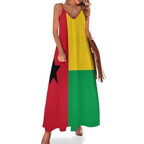 Robe imprimée blocs couleurs géométriques inspirée Guinée-Bissau
