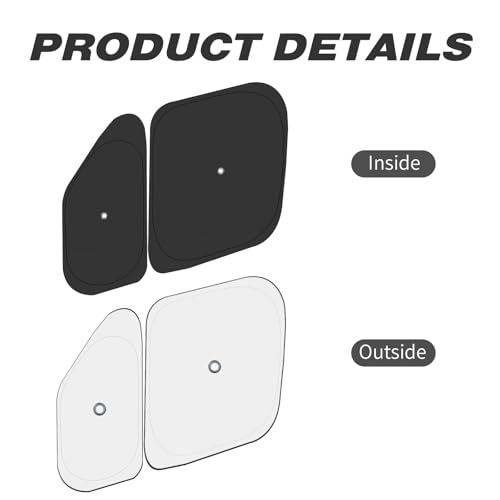 Image of Front Windshield & Side Window Sun Shade for 2014-2025 Dodge RAM ProMaster Full Size Cargo Van, Foldable Window Sunshade Sun Visor Protector, Window Shades Blocks UV Rays Heat, Pack of 5
