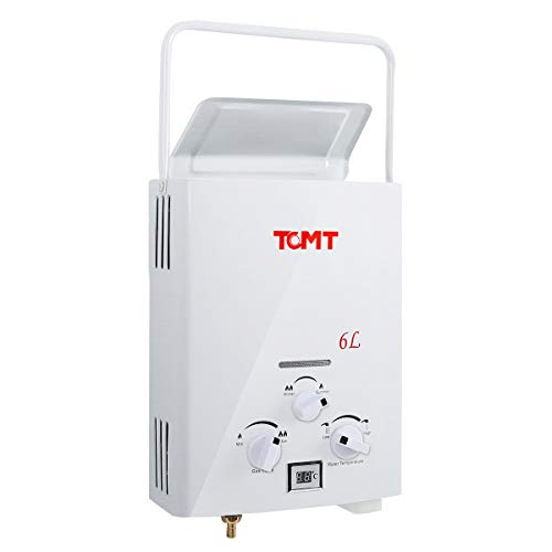 Tengchang Portable 6L Propane Hot Water Heater Tankless 1.6 GPM Gas LPG Outdoor RV Camper