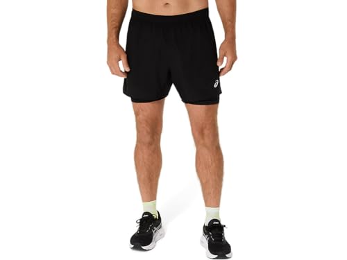 ASICS Men's SILVER 2N1 5IN SHORT Running Apparel, M...