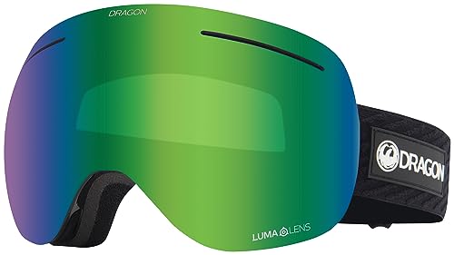 Dragon Unisex X1 Snow Sport Goggle - Icon Frame | Lumalens Green Ion Lens